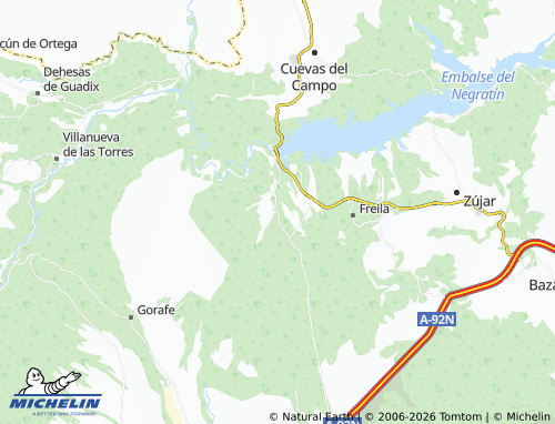 MICHELIN-Landkarte Bácor Olivar - ViaMichelin