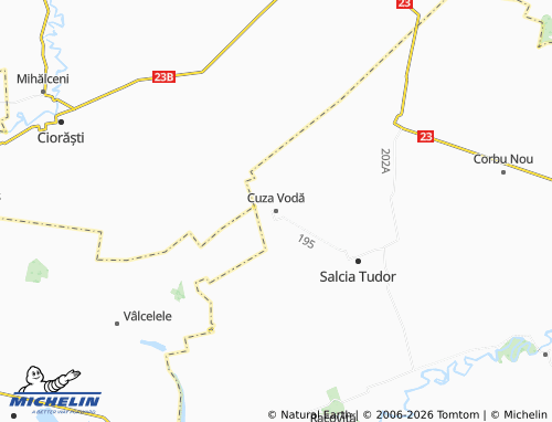 MICHELIN Cuza Vodă map - ViaMichelin