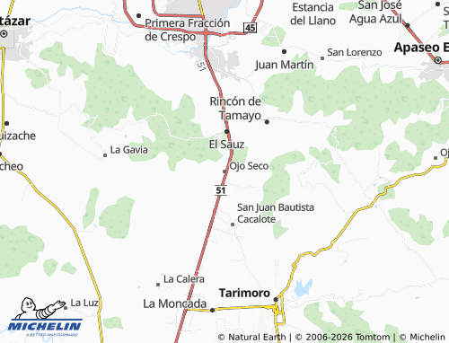 Mapa MICHELIN Ojo Seco - ViaMichelin