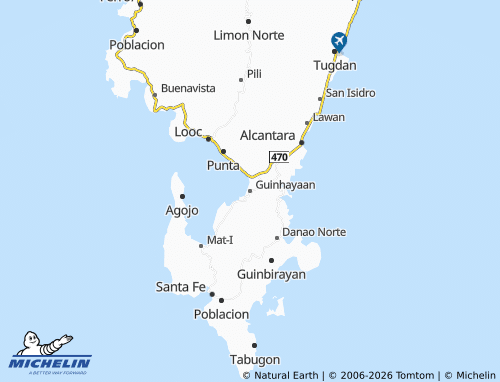MICHELIN Guinhayaan map - ViaMichelin