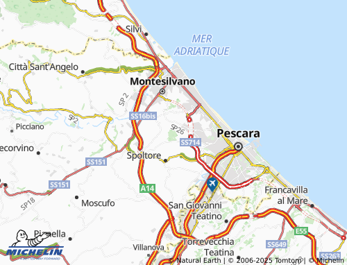 MICHELIN Trave map - ViaMichelin