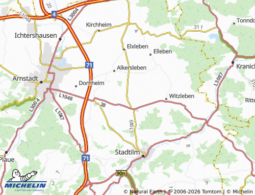 Mappa MICHELIN Bösleben-Wüllersleben - ViaMichelin