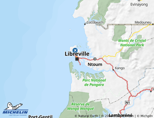 MICHELIN Estuaire map - ViaMichelin