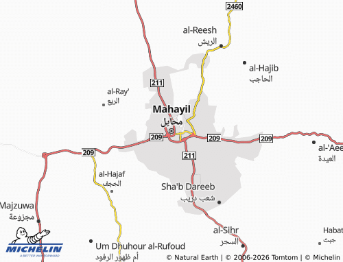 MICHELIN-Landkarte Mahayil - ViaMichelin