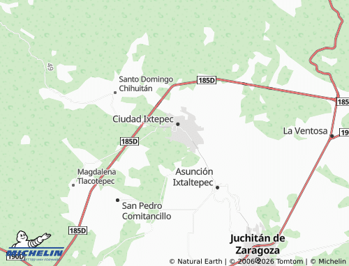 MICHELIN Tito Enríquez map - ViaMichelin
