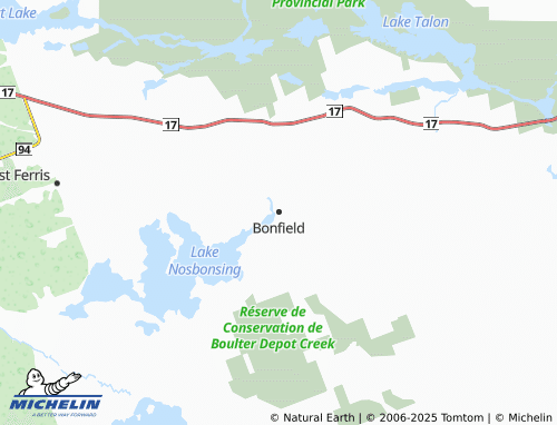 MICHELIN Bonfield map - ViaMichelin
