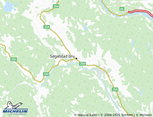 MICHELIN Segalstad bru map - ViaMichelin
