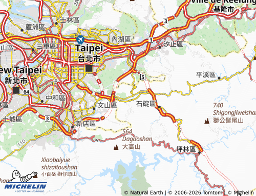Mapa MICHELIN shen keng qu - ViaMichelin