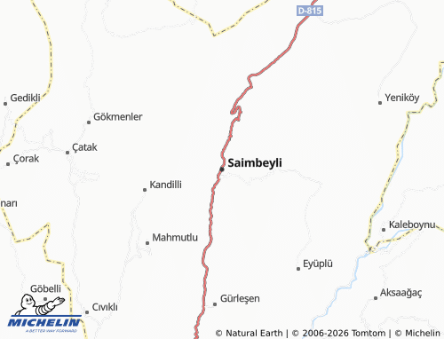 MICHELIN Saimbeyli map - ViaMichelin