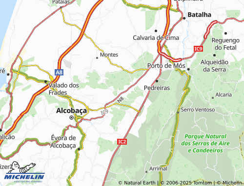 Carte MICHELIN Cumeira de Baixo - ViaMichelin