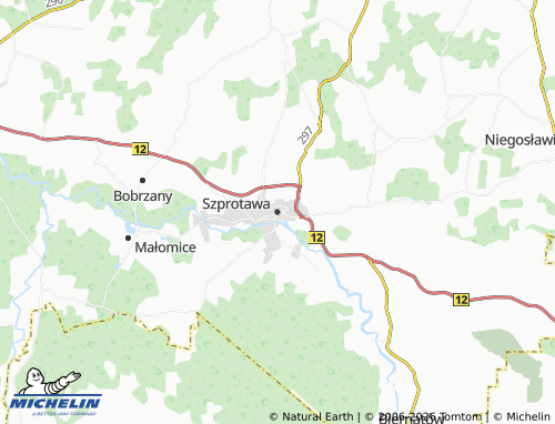 MICHELIN-Landkarte Sprottau - ViaMichelin