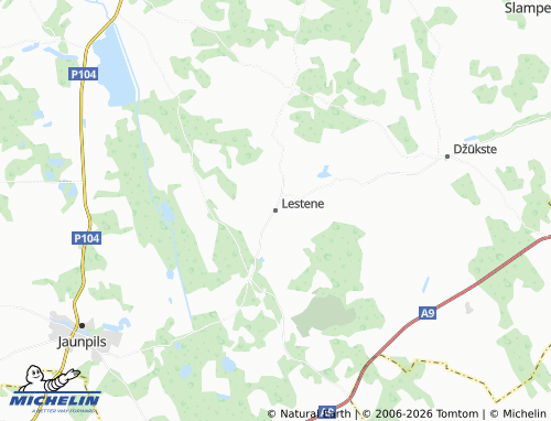 Mapa MICHELIN Lestenes pagasts - ViaMichelin