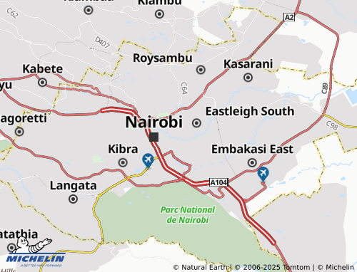 Carte MICHELIN Majengo - ViaMichelin