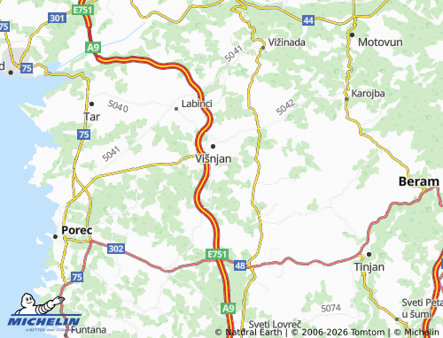 MICHELIN-Landkarte Barat - ViaMichelin