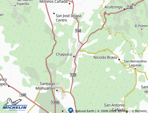 Mapa MICHELIN Chapulco - ViaMichelin