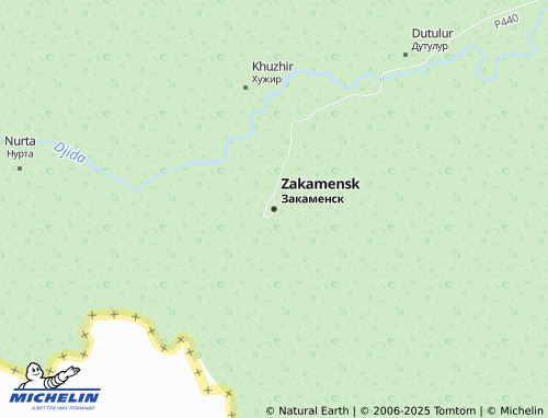 MICHELIN Zakamensk map - ViaMichelin