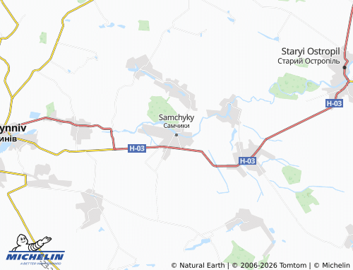 Carte MICHELIN Samchyky - ViaMichelin