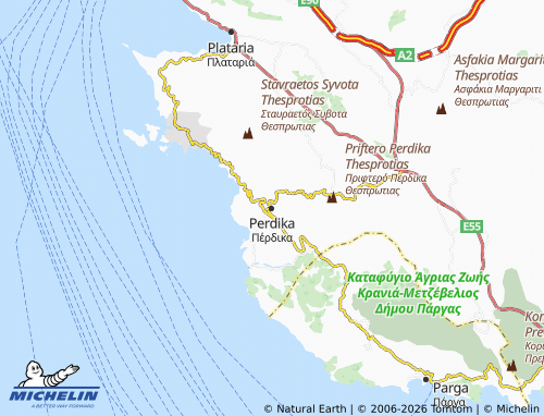 Carte MICHELIN Perdika - ViaMichelin