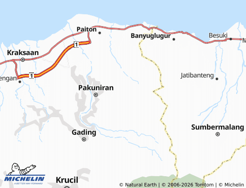 MICHELIN Kertonegoro map - ViaMichelin