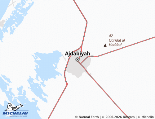 Kaart MICHELIN Ajdabiyah - ViaMichelin