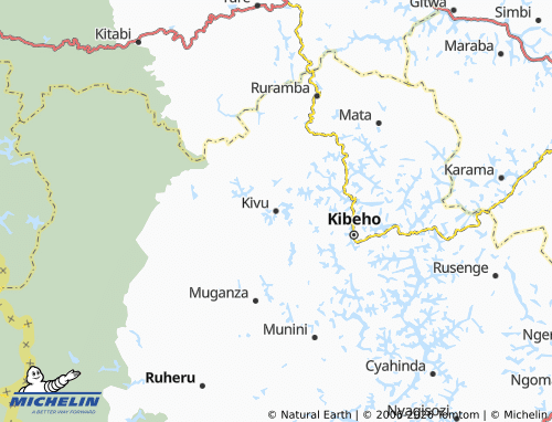 Mappa MICHELIN Kivu - ViaMichelin