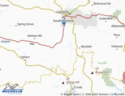 MICHELIN South Gundurimba map - ViaMichelin