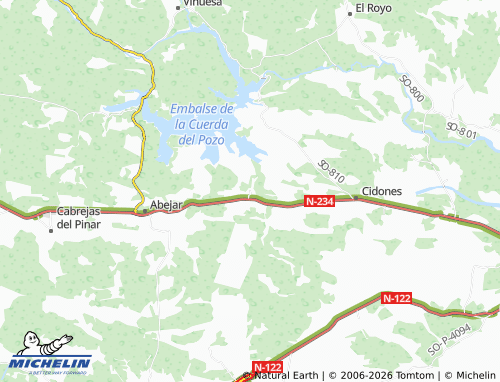 MICHELIN Herreros map - ViaMichelin