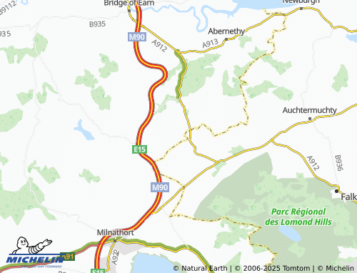MICHELIN Newton of Balcanquhal map - ViaMichelin