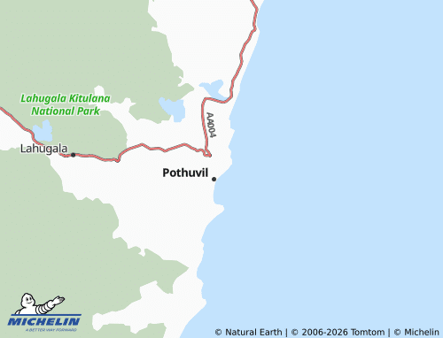 MICHELIN Pothuvil 01 Unit III map - ViaMichelin