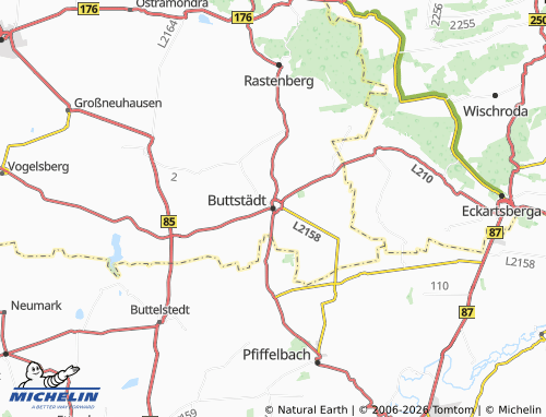 Mappa MICHELIN Buttstädt - ViaMichelin