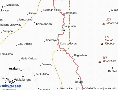 MICHELIN Datu Ladayon map - ViaMichelin