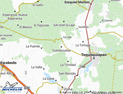 Mappa MICHELIN Fuentezuelas - ViaMichelin