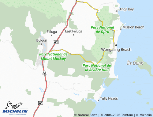 Mappa MICHELIN Mount Mackay - ViaMichelin