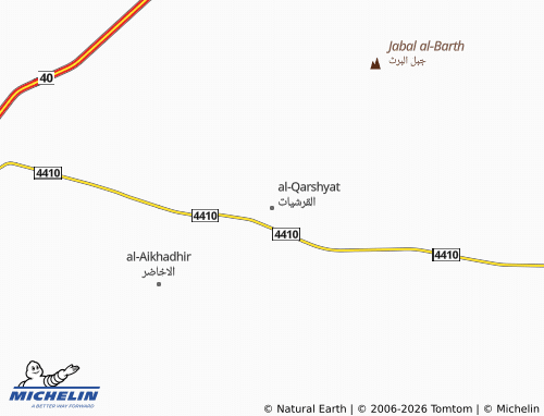 Carte MICHELIN al-Qarshyat - ViaMichelin