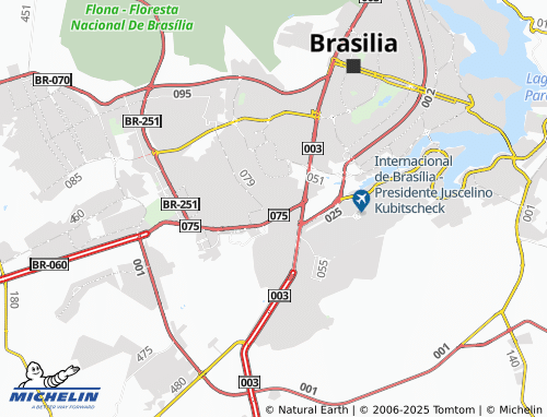 MICHELIN Núcleo Bandeirante map - ViaMichelin