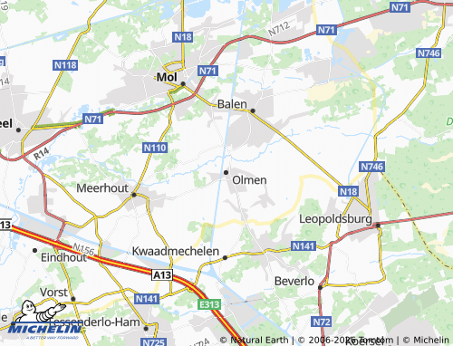 Mappa MICHELIN Olmen - ViaMichelin