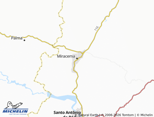 MICHELIN-Landkarte Miracema - ViaMichelin