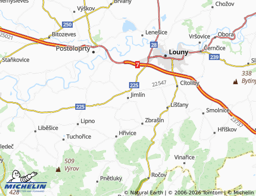 Mappa MICHELIN Jimlín - ViaMichelin