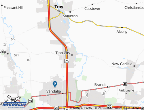 Mappa MICHELIN Tipp City - ViaMichelin