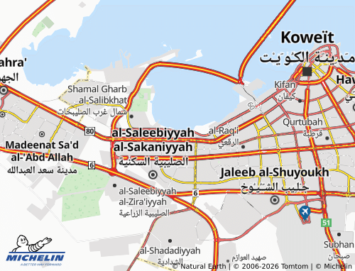 MICHELIN Sulaibikhat map - ViaMichelin