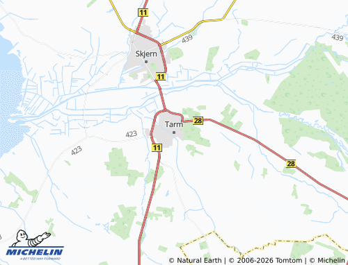 Carte MICHELIN Tarm - ViaMichelin