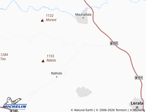 MICHELIN Moeng map - ViaMichelin