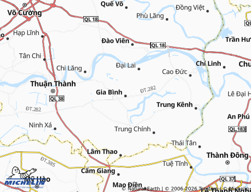 Mapa MICHELIN Gia Bình - ViaMichelin