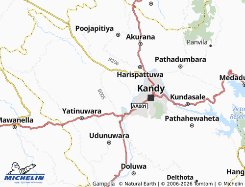 Mappa MICHELIN Yatihalagala Udagama - ViaMichelin