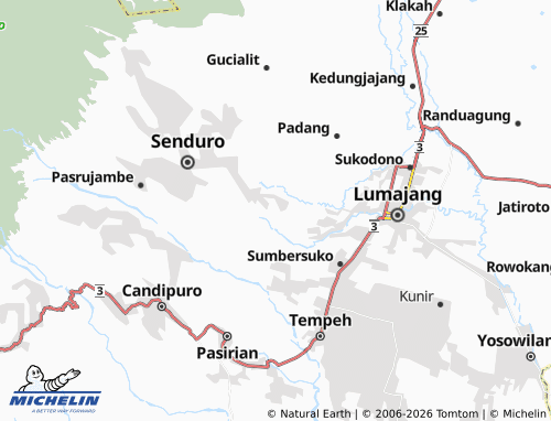 MICHELIN-Landkarte Purworejo - ViaMichelin