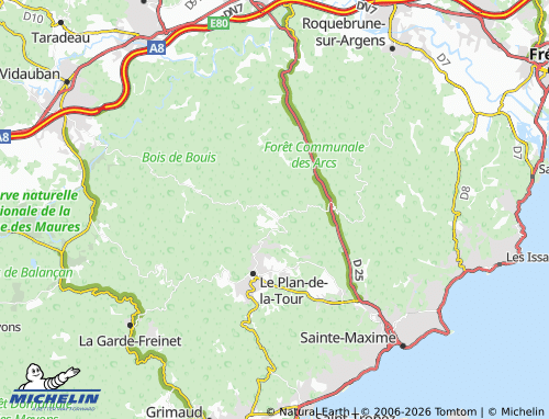 MICHELIN Les Revest map - ViaMichelin