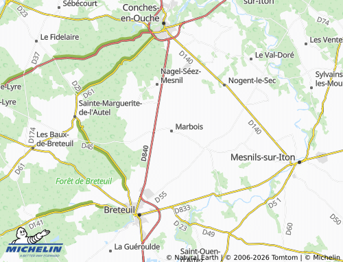 Mappa MICHELIN Marbois - ViaMichelin