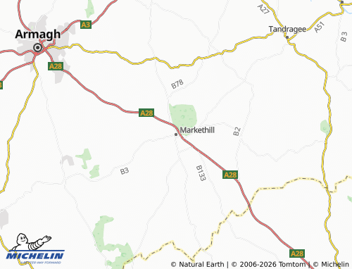 Mapa MICHELIN Markethill - ViaMichelin