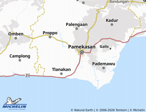 Carte MICHELIN Tejah Timur - ViaMichelin