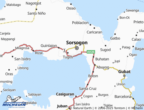 MICHELIN Burabod map - ViaMichelin
